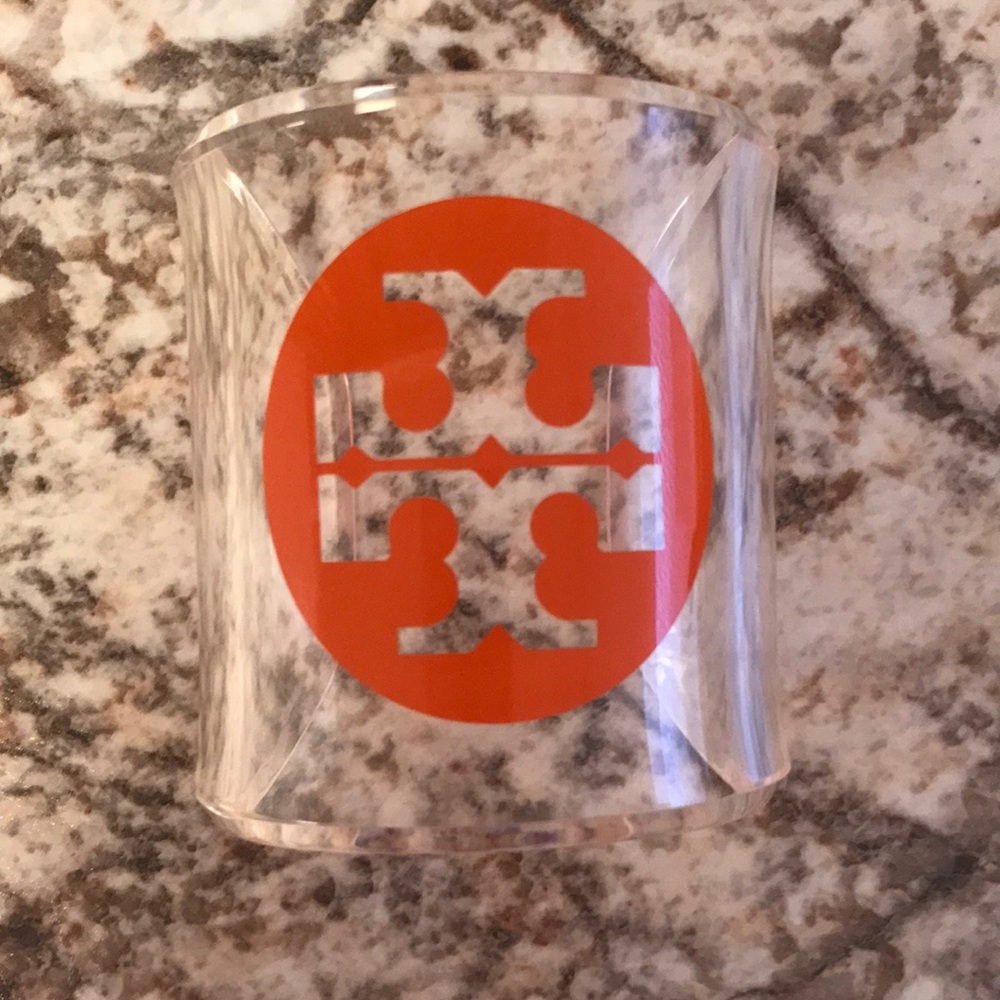 Tory Burch lucite cuff clear